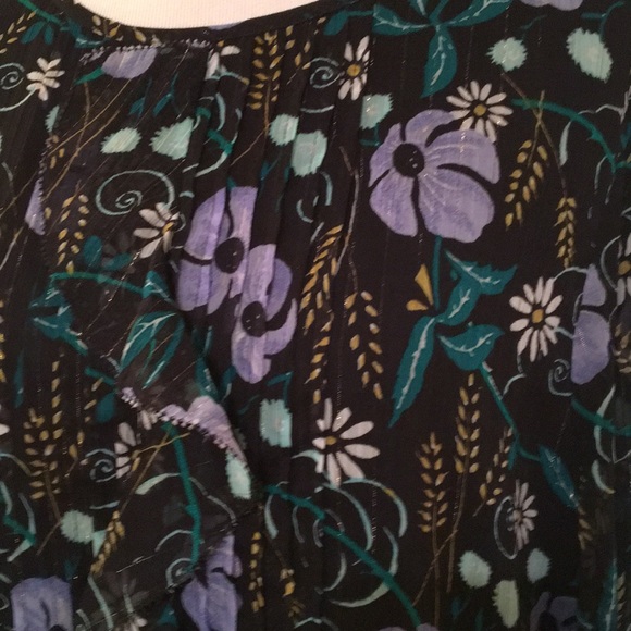 Banana Republic floral print blouse size M - Picture 2 of 6